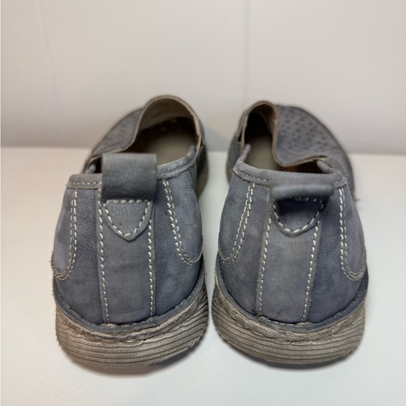 Josef Seibel Womans Gray Slip-On Loafers With Cut out Details Size 42 - Picture 7 of 8